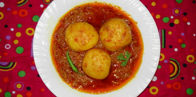 Assiette de dum aloo